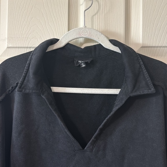 Heyson Mixed Weave Collared Sweatshirt - Picture 4 of 7